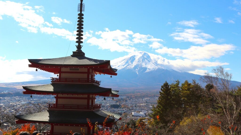 新倉山浅間公園からの富士山