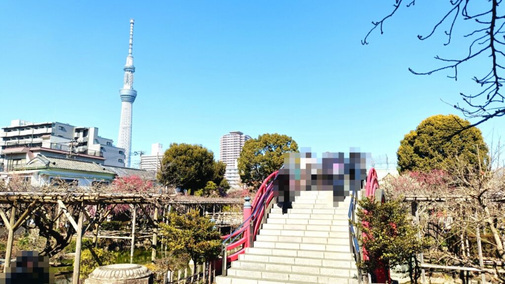 亀戸天神社　太鼓橋　男橋