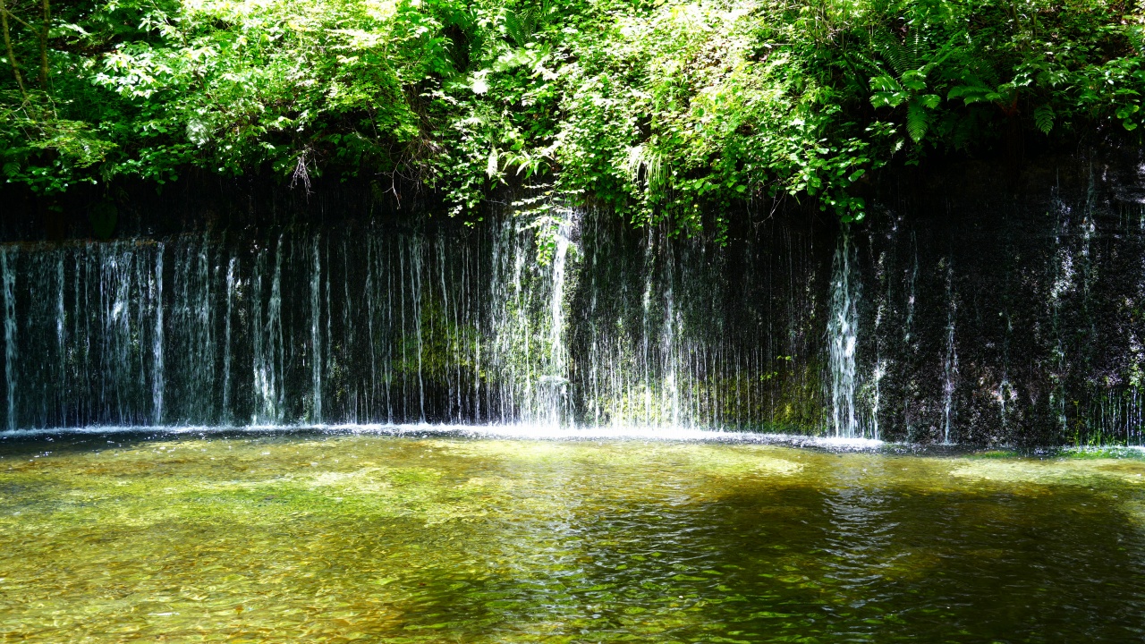軽井沢　白糸の滝