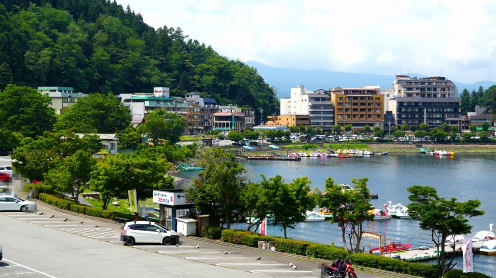 河口湖 小曲展望広場