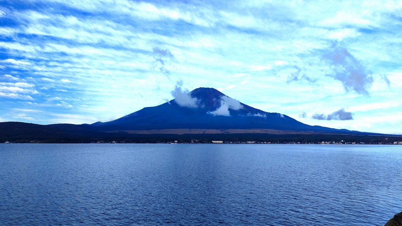 山中湖長池親水公園からの富士山