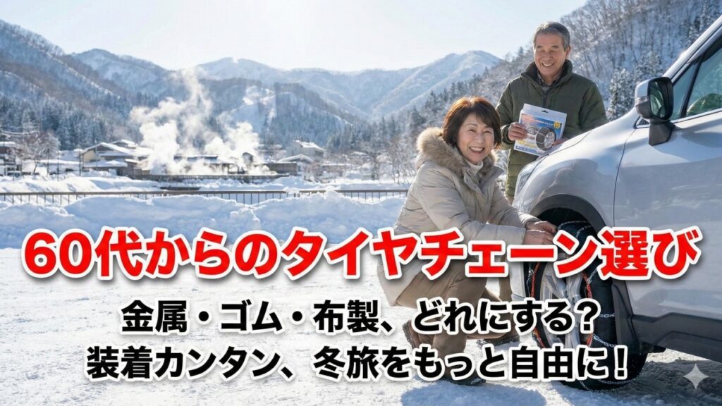60代からのタイヤチェーン選び