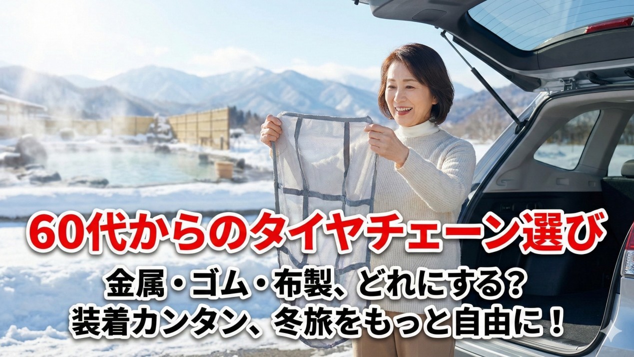 60代からのタイヤチェーン選び