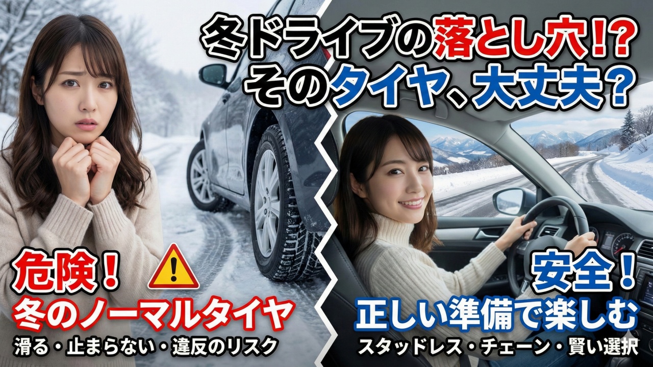 冬のノーマルタイヤは後悔の元？