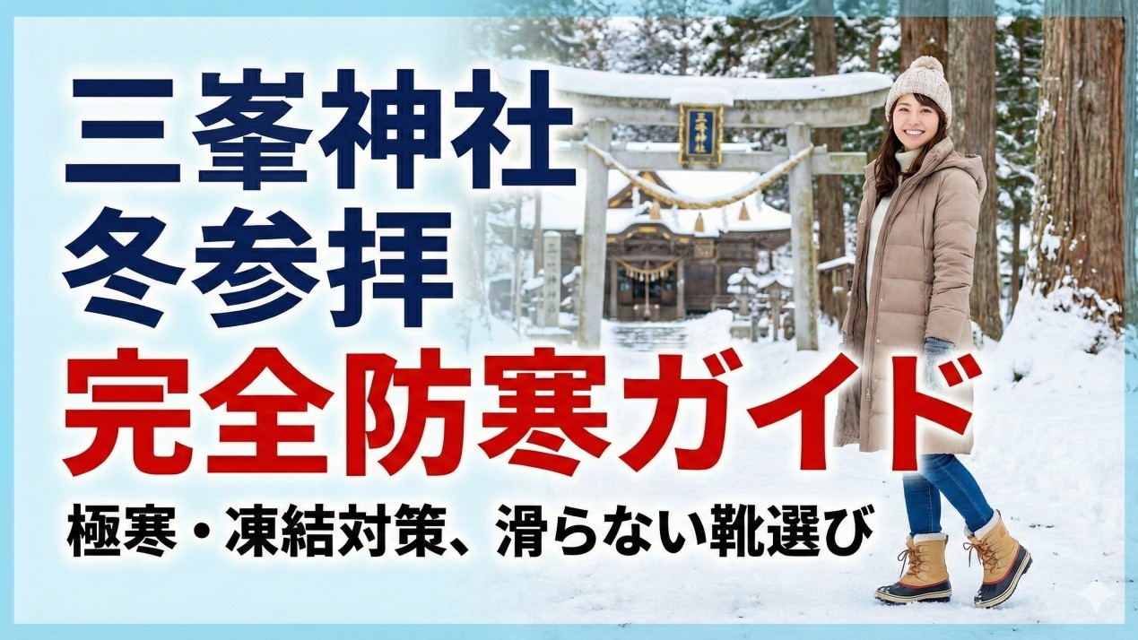 三峰神社の冬参拝は服装で決まる！