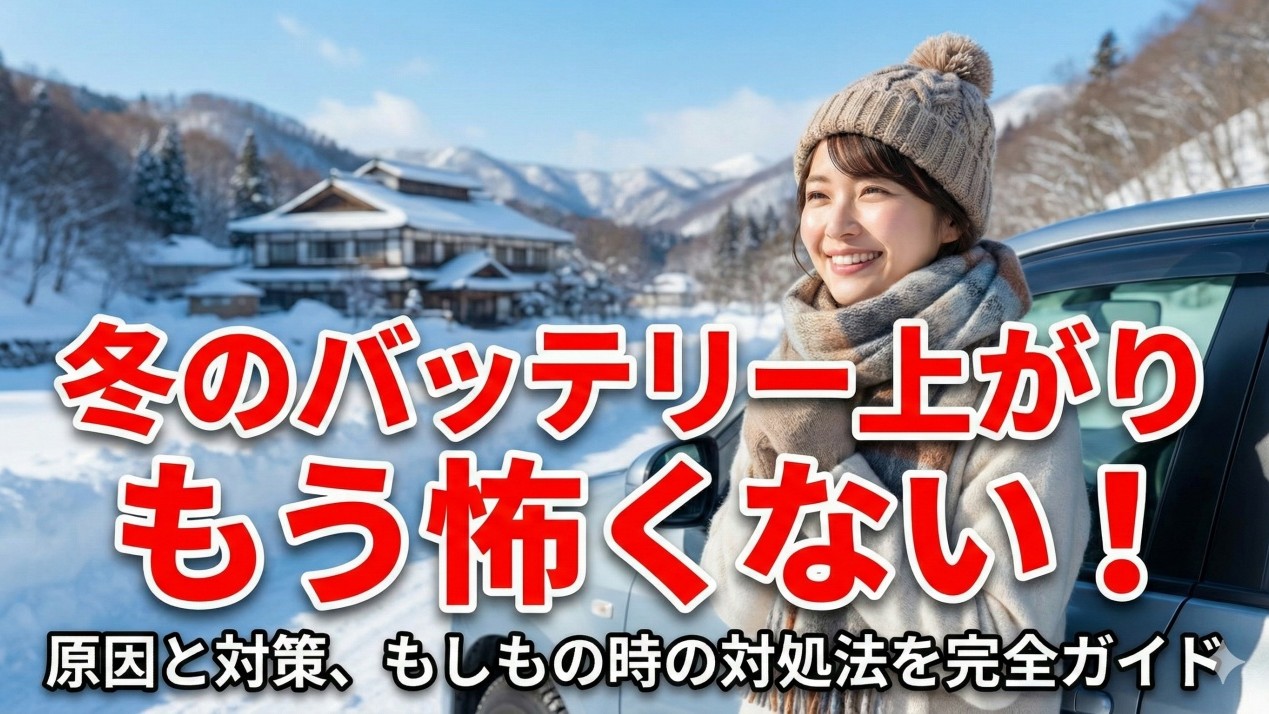 バッテリー上がりの原因と今すぐできる対策