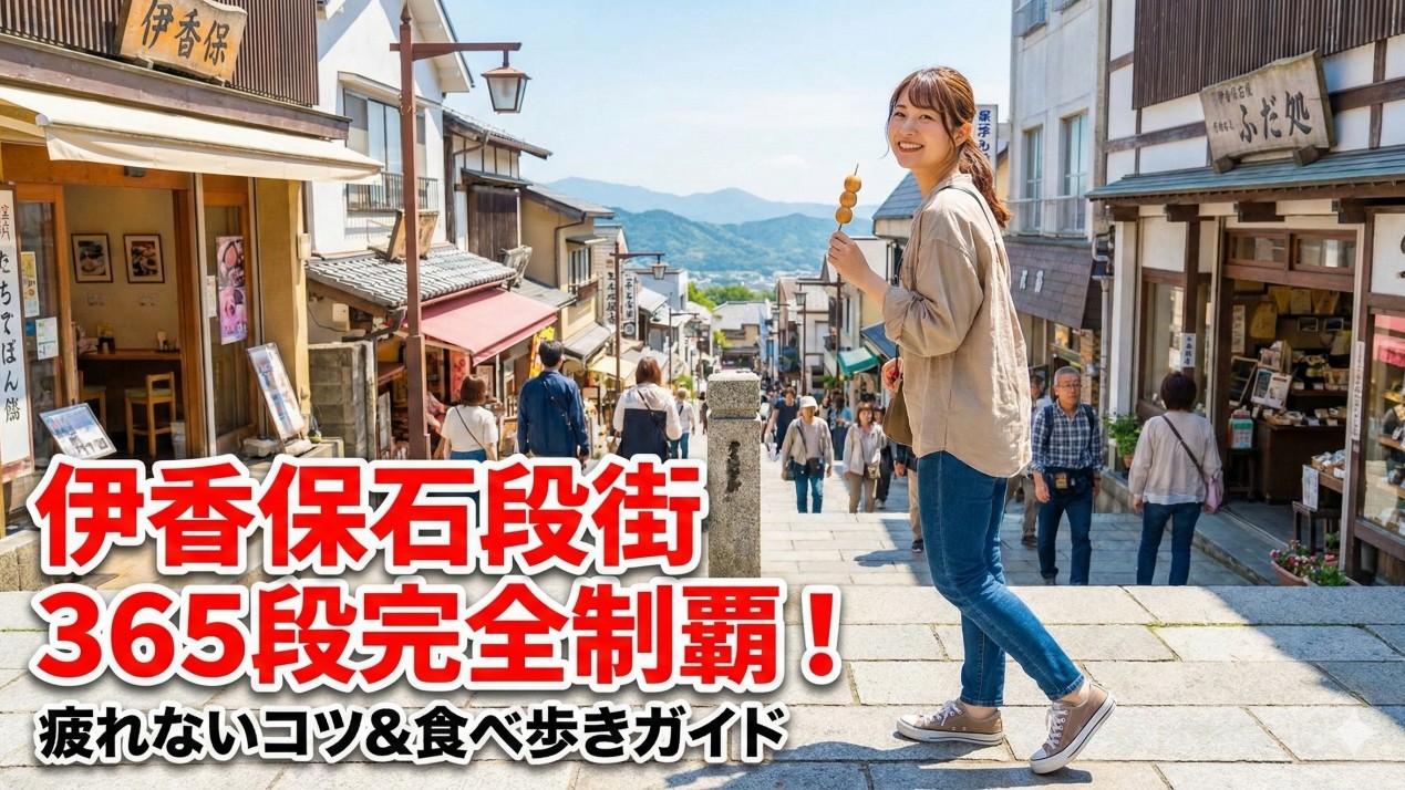 伊香保石段街365段を完全制覇！