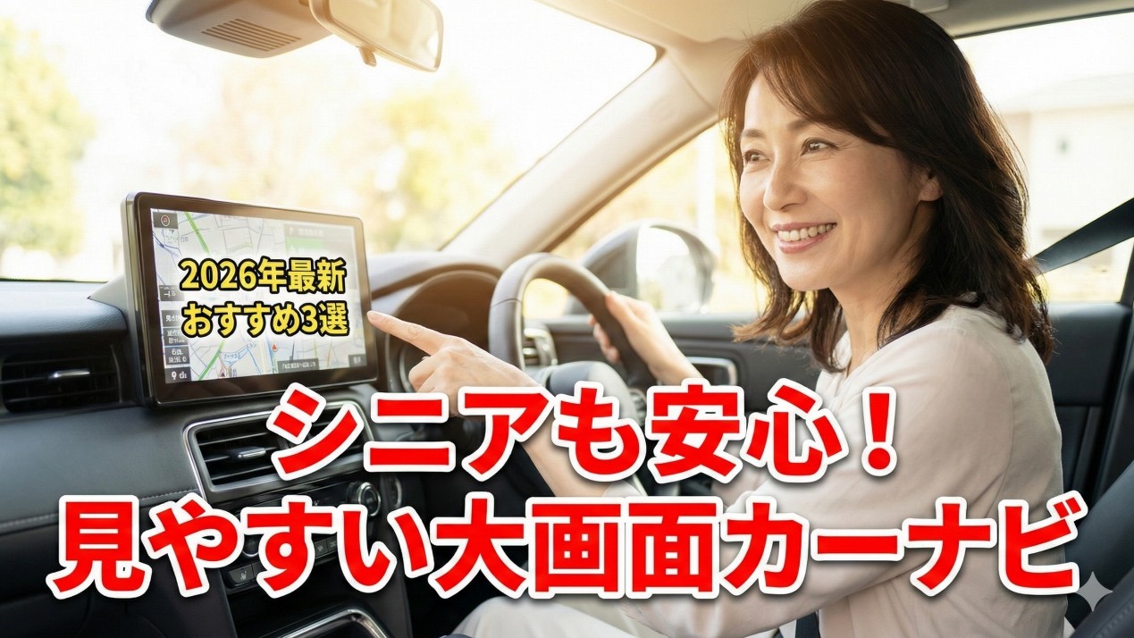 シニアにおすすめのカーナビ