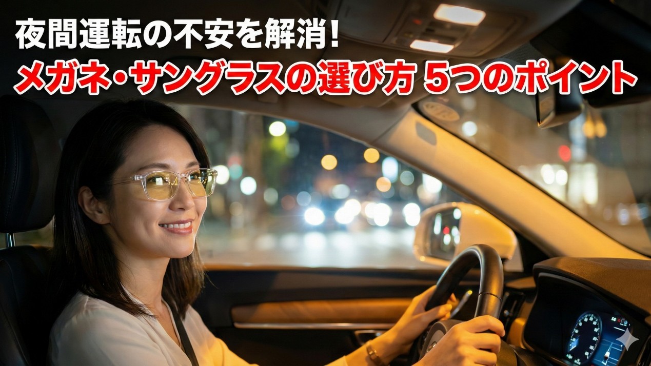 夜間運転を快適に！