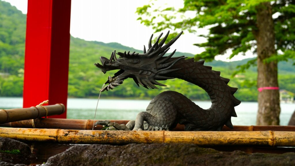 赤城神社　手水舎